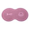 Dog Cat Bowl Mat Pet Food Water Feeding Mat Non-slip Pet Dish Tray Mat Paw Clean Placemat