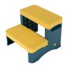 2 Step Stool for Kids Toddler Stool with Anti-Slip Surface Toilet Potty Training Stool for Bathroom Kitchen Sink