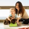 Dog Cat Slow Feeder Bowl Pet No Gulp Feeder Bowl Anti-Bloat Feeding Plate