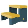 2 Step Stool for Kids Toddler Stool with Anti-Slip Surface Toilet Potty Training Stool for Bathroom Kitchen Sink