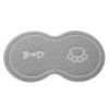 Dog Cat Bowl Mat Pet Food Water Feeding Mat Non-slip Pet Dish Tray Mat Paw Clean Placemat